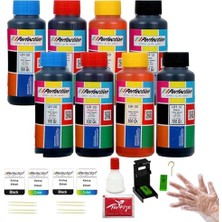 Aesco Canon Uyumlu E3640 Pg-46 Cl-56 Kartuş Uyumlu Dolum Seti 8X100 Gr. Aparatlı+Solüsyonlu