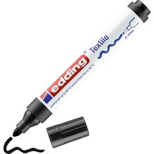 Aesco Edding 4500 Tekstil Kalemi - Siyah - 1 Kalem - 2-3 mm Yuvarlak Uç