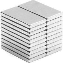 Aesco Güçlü Neodyum Blok Mıknatıs - 30X10X2 mm (10'lu)