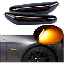 Aesco Bmw E60 E61 E90 E91 E92 E93 E 46 Düz Ledli Çamurluk Sinyali Sağ Sol Takım (Soketsiz)