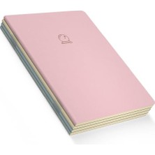 Aesco Magic Notebooks Series, Çizgisiz, 4 Defter, 48 Sayfa, 10.5X14CM