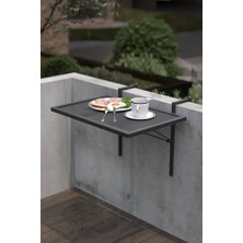 Aesco Metal Katlanır Balkon Masası -Askılı Katlanır Masa 5002