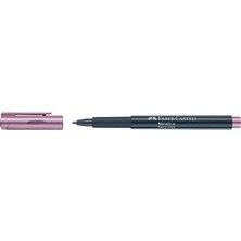 Aesco Faber-Castell 160790 - Metalik Marker Kalem, Fiber Uçlu, 1,5 mm Çizgi Kalınlığı, Birçok Yüzey Için Uygundur, Metal Efektli Berry Nice Lila