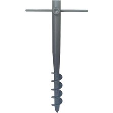 Aesco Plaj Şemsiye Sabitleme Kazığı Metal Burgulu Kazık Güçlü Plaj Şemsiyesi Direk Sabitleyici