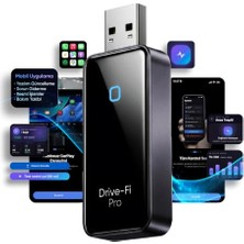 Aesco Minesk Drive-Fi Pro Wireless Carplay Adaptörü/mobil Uygulama Desteği / 0.5 Saniye Düşük Gecikme/otomatik Bağlantı/arm - Cortex A7 Işlemci/otomatik Araç Tanıma
