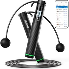 Odea Intelligentes Springseil T Zähler, Kabelloses Springseil Verstellbar, App Analysedaten, Springseil Fitness Herren Frauen Kinder, Crossfit Trainingsausrüstung