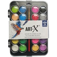Aesco Art-X Tablet Sulu Boya ve Suluboya Kalemi 24'lü