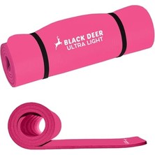 Aesco Black Deer Ultra Light Pilates Yo Kamp Matı Egzersiz Nderi Kaymaz Taban 180X55 cm 10 mm
