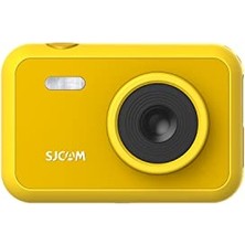 Odea Sjcam Funcam Çocuklar Için Fotoğraf Makinesi ve Kamera 1080P 12MP 2'' Hd Ekran Çerçeveler ve Kok Filtreler Snake ve Tetris Oyunları Otomatik Kapanma Zamanlayıcı Hızlandırılmış Çekim Sarı