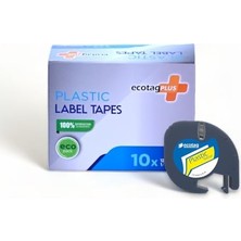 Odea Dymo Letratag Etiket Muadili 12 mm x 4 mt Plastik Sarı 10 Lu