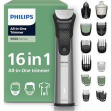 Odea Philips 9000 Serisi 15IN1,ERKEK Bakım Seti,yüz/saç/vücut Tıraş Makinesi,ıslak/kuru KULLANIM,MG9532/15