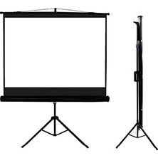 Odea Tx-18 180X180CM Tripod Ayaklı Taşınabilir Projeksiyon Perdesi, Siyah