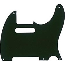 Odea Pure Vintage Pickguard, 52 Telecaster, 5-Hole - Black 1-Ply Telecaster Pickguard