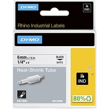 Odea Rhinopro Isıyla Küçülen Serit 6mmx1,5m Beyaz/siyah
