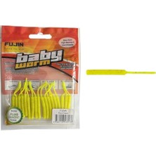Odea Baby Worm Lrf Silikon 5.2 cm Fluo Green Glow (18 Adet)