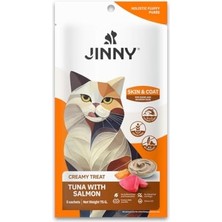 Odea Creamy Treat Skin Coat Tuna ve Somon Etli Kedi Ödülü 5X15GR