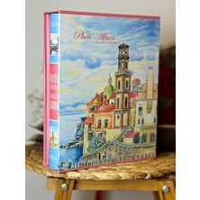 Odea Rabsev RS022 Fotoğraf Albümü 10X15CM 200 Fotoğraf Kapasiteli Yaz Esintisi Desenli Kutulu Albüm