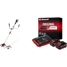 Odea Einhell Agıllo 36/255 Bl - Solo, Akülü Çalı Tırpanı + Einhell 18V 2 x 4,0 Ah Pxc Twincharger Kit, Akü & Şarj Cihazı