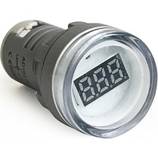 Odea Mini Dijital Voltmetre 22MM Ac 60-500V LED Beyaz Işık