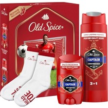 Odea Old Spice Footballer Hediye Seti: Captain Deodorant Stick 50 Ml, Duşjeli 250 ml ve Çorap