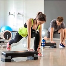 Odea Slipt Ckspor 2 Kademeli Ayarlanabilir Fitness Step Tahtası, Siyah
