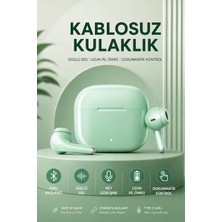 Yenilig LP40 Pro Bluetooth Kulaklık Kulak Içi Kablosuz Tws Kulaklık | Bluetooth 5.3 | Hd Mikrofon | Dokunmatik Kontrol | Type-C Şarj | Android & Ios Uyumlu | Yeşil
