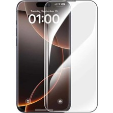 TeknoKapsül Baseus Hd Tempered Glass Ip 16 Pro Max Crystal Tam Kaplama Hd Ekran Koruyucu