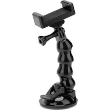 Odea AX-231T Vantuzlu Araç Içi Esnek Kamera ve Telefon Tutucu – Gopro, INSTA360, Djı Osmo Action, Akıllı Telefonlar ile Uyumlu