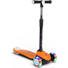 Empressco Katlanabilir 3 Tekerlekli Çocuk Scooter, Işıklı ve Güvenli, 3+ Yaş