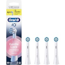 Odea Oral-B Io Gentle Care Beyaz Diş Fırçası Yedek Başlığı 4 Adet | Io Elektrikli Diş Fırçası Yedekleri, Diş Etlerinde Nazik Fırçalama Için 4000 Yumuşak Iplik