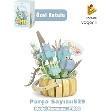 Odea Panlos Boutıque Serisi Mini Çiçek Buketi 529 Parça Oyuncak Yapım Seti -FFP1092