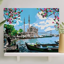 Odea Sayılarla Boyama Tuval Seti Fırça Boya Dahil (Çıtalı) 40X50 cm - Ortaköy