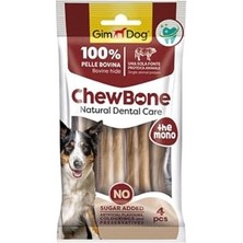 Odea Chew Bones Press Köpek Çiğneme Kemiği 80 gr 4'lü Naturel