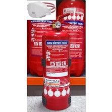 Odea Santral 2 kg Abc Kuru Kimyevi Tozlu Yangın Söndürme Tüpü | Ev ve Araç Için Uygun, 4 Yıl Dolum Garantili, Asma Aparatı Dahil, 3m N95 Maske Hediye, Tse-Hyb Belgeli