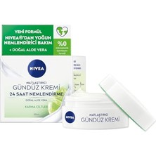 Odea Nıvea Matlaştırıcı Gündüz Yüz Bakım Kremi 50 Ml, 24 Saat Yoğun Nemlendirici, SPF15, Aloe Vera, Karma Ciltler