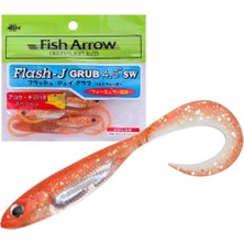 Odea Flash-J Grub Sw 4.5" (5 Adet/paket) #121 Glow Nge/silver Olta