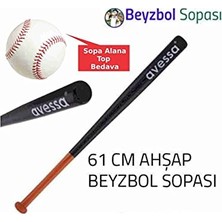 Odea Beyzbol Sopası Ahşap 61 cm + Beyzbol Topu Hediye