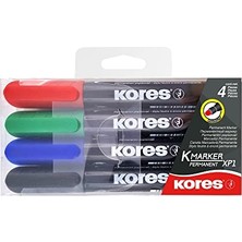 Odea Xp1 4 Adet Marker Kalıcı Yuvarlak Uçlu Çeşitli Renklerde