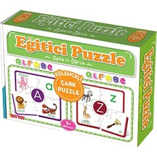 Odea Dıy Toy Dıytoy 60 Parça Eğitici Alfabe Eğlenceli Çark Puzzle