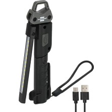 Aesco Brennenstuhl Hl 400 Ac/led Pilli Atölye Lambası, Entegre Pilli (400 Lm, 3 Ayrı Açılıp Kapatılabilir Işık Kaynağı, Katlanabilir, Maksimum 6 Saat, USB C Şarj Kablosu Dahil)          [enerji Sınıfı F]