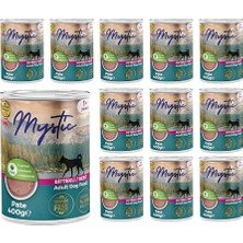 Odea Mystic Yetişkin Köpek Biftekli Pate 400 gr x 12 Adet