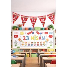 Odea 23 Nisan Süsleri 23 Nisan Hediyeleri 10 Lu Üçgen Flama