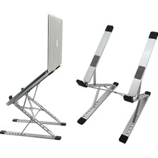 Odea Kaliteli Tok Alüminyum Dizüstü Bilgisayar Notebook Standı Yüksekliği Ayarlanabilir 30CM Maksimum Yükseklik Stand Taşınabilir Yükseltici MacBook Uyumlu Tüm Dizüstü Bilgisayar 10-16 Inç N8