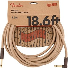 Odea Festival Hemp Instrument Cables 5.5 Metre Açılı - Natural Enstrüman Kablosu