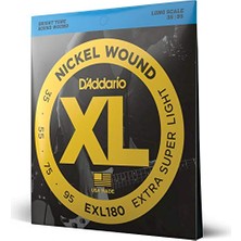 Odea Daddario EXL180 Bas Gitar Tel Seti, Xl, 35-95, Long Scale, Nickel