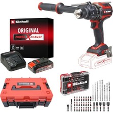 Odea Einhell Tp-Cd 18/120 Li-I Bl Akülü Vidalama Seti (2,5 Ah Akü ve Şarj Cihazı, 39 Parça Uç Seti ve Çanta Dahildir)