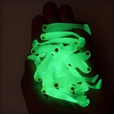 Odea 20 Adet Fosforlu Silikon Balık Ye 5cm – Gece Parlayan Glow Yapay Yem (Soft Lure)