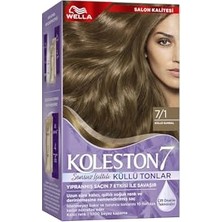 Odea Koleston Supreme Kit Saç Boyası 7/1 Küllü Kumral