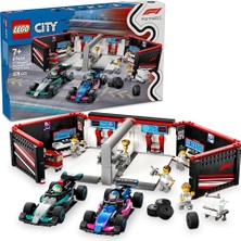 Odea LEGO City F1 Garajı ve Mercedes-Amg ve Alpine Arabaları 60444-7 Yaş ve Üzeri Çocuklar Için Yarış Arabası Içeren Yaratıcı Oyuncak Yapım Seti, Doğum Günü Hediyesi (678 Parça)