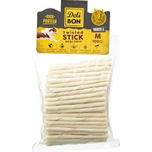 Odea Delibon Gerçek Deriden Kalın Burgu Çubuk, THICKX100PCS., Beyaz